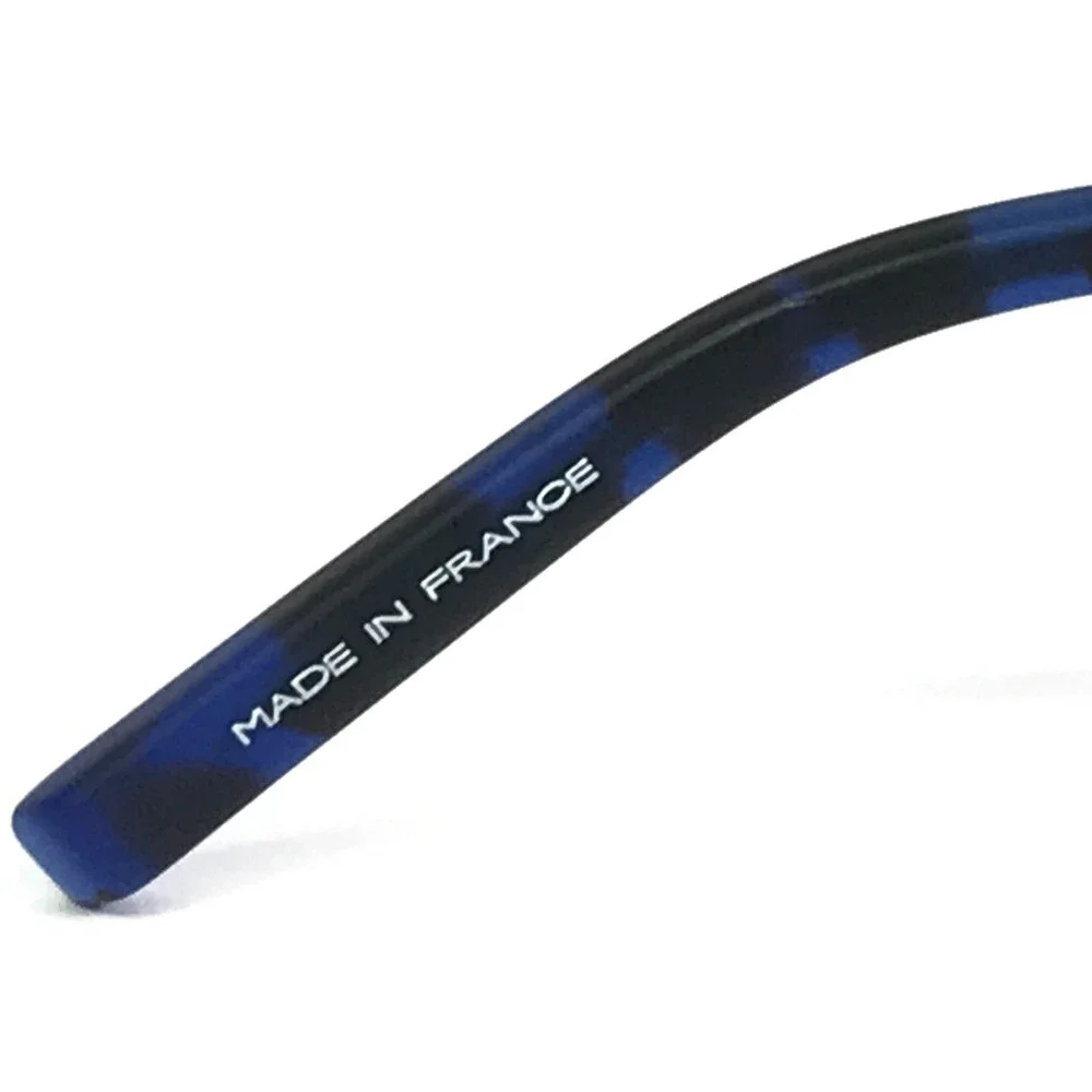 Lightec by Morel Eyeglasses Frames 30015L BG08 Black Blue Rectangle 53-19-140